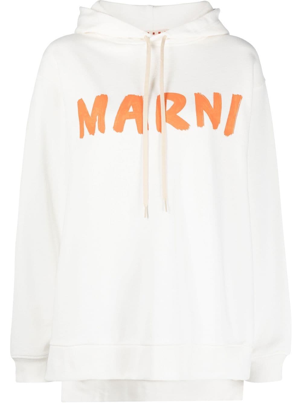 Marni Hoodie mit Logo-Print - Weiß von Marni