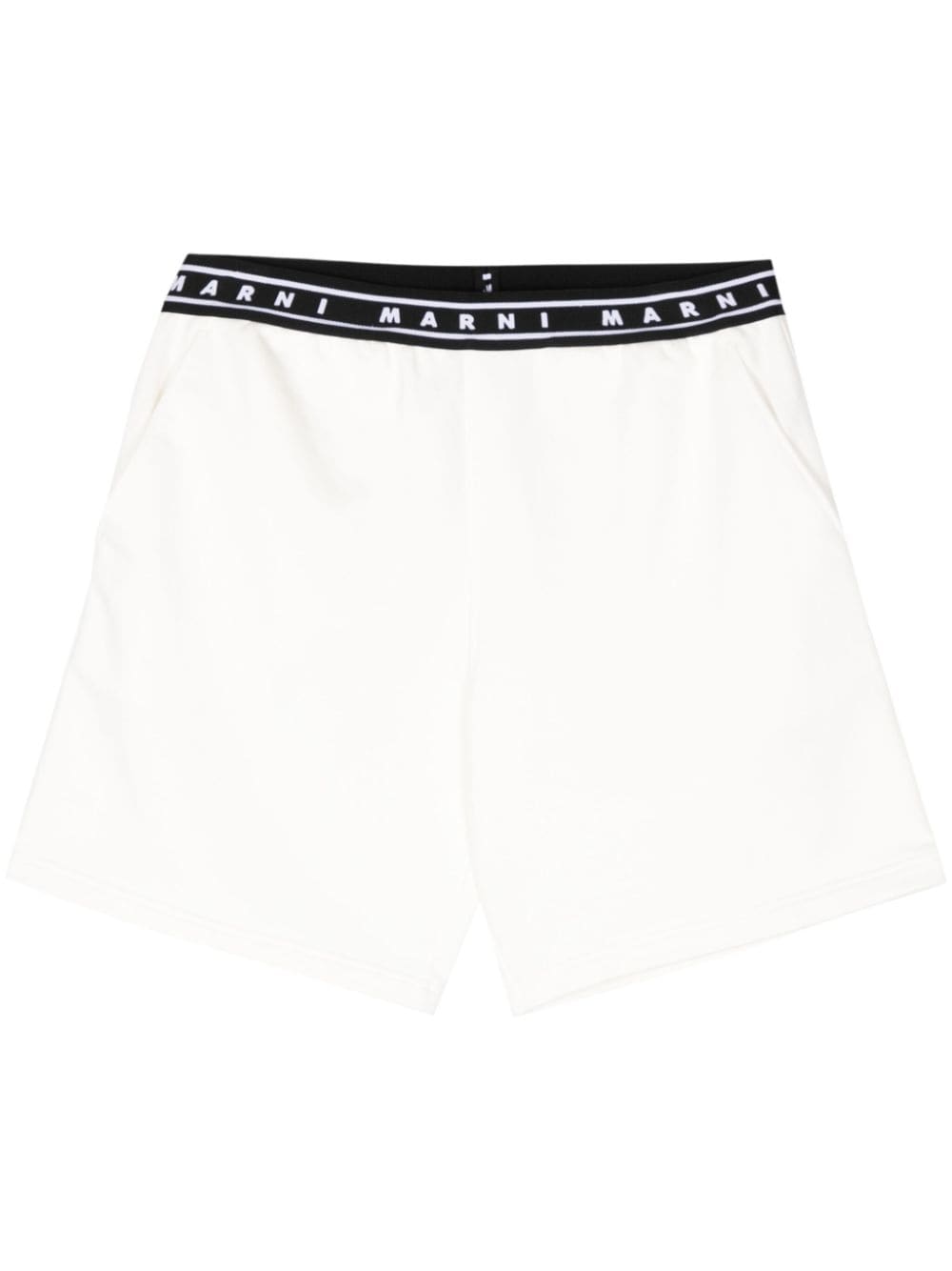 Marni Shorts mit Logo-Streifen - Weiß von Marni