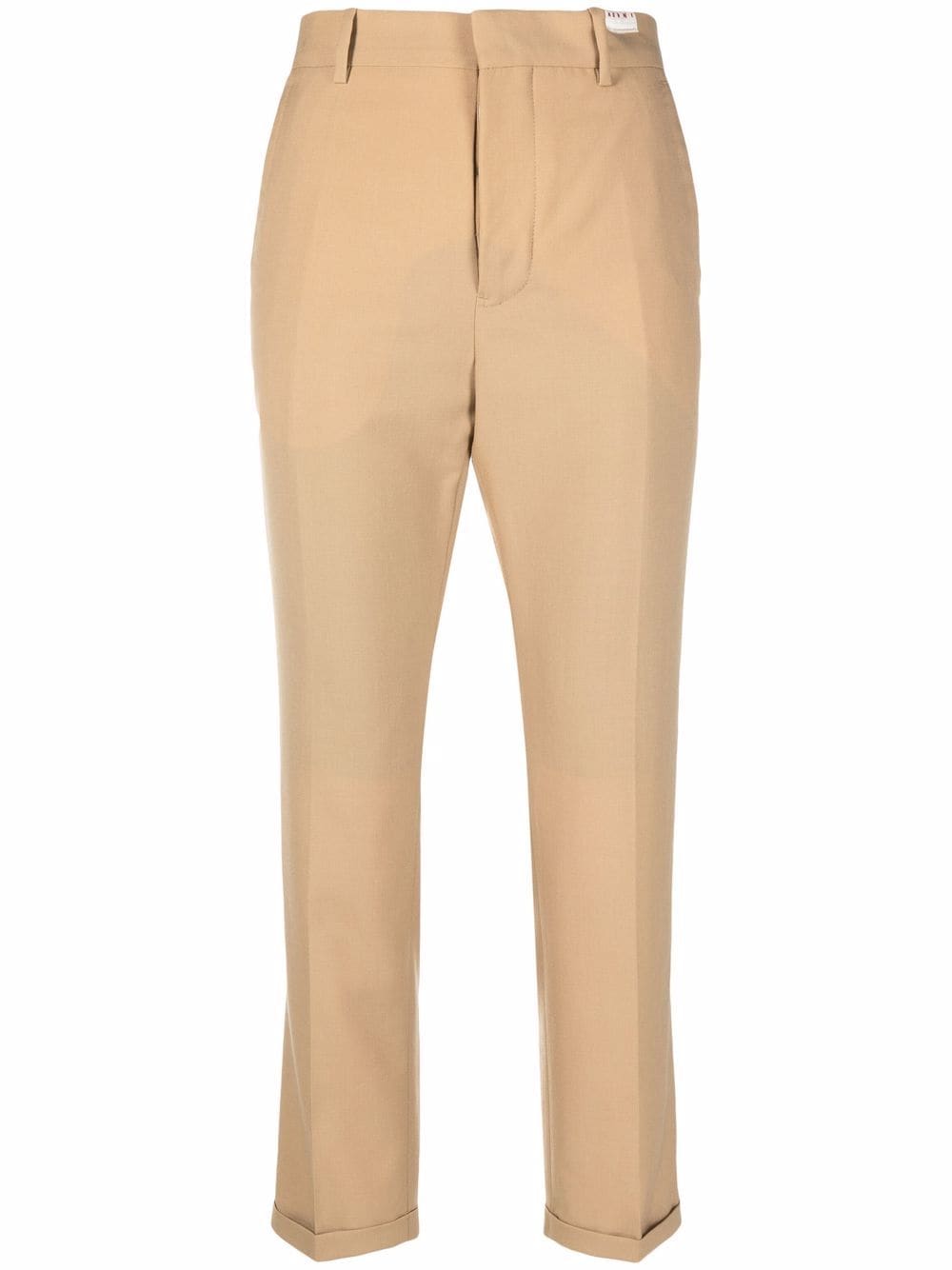 Marni Halbhohe Straight-Leg-Hose - Nude von Marni