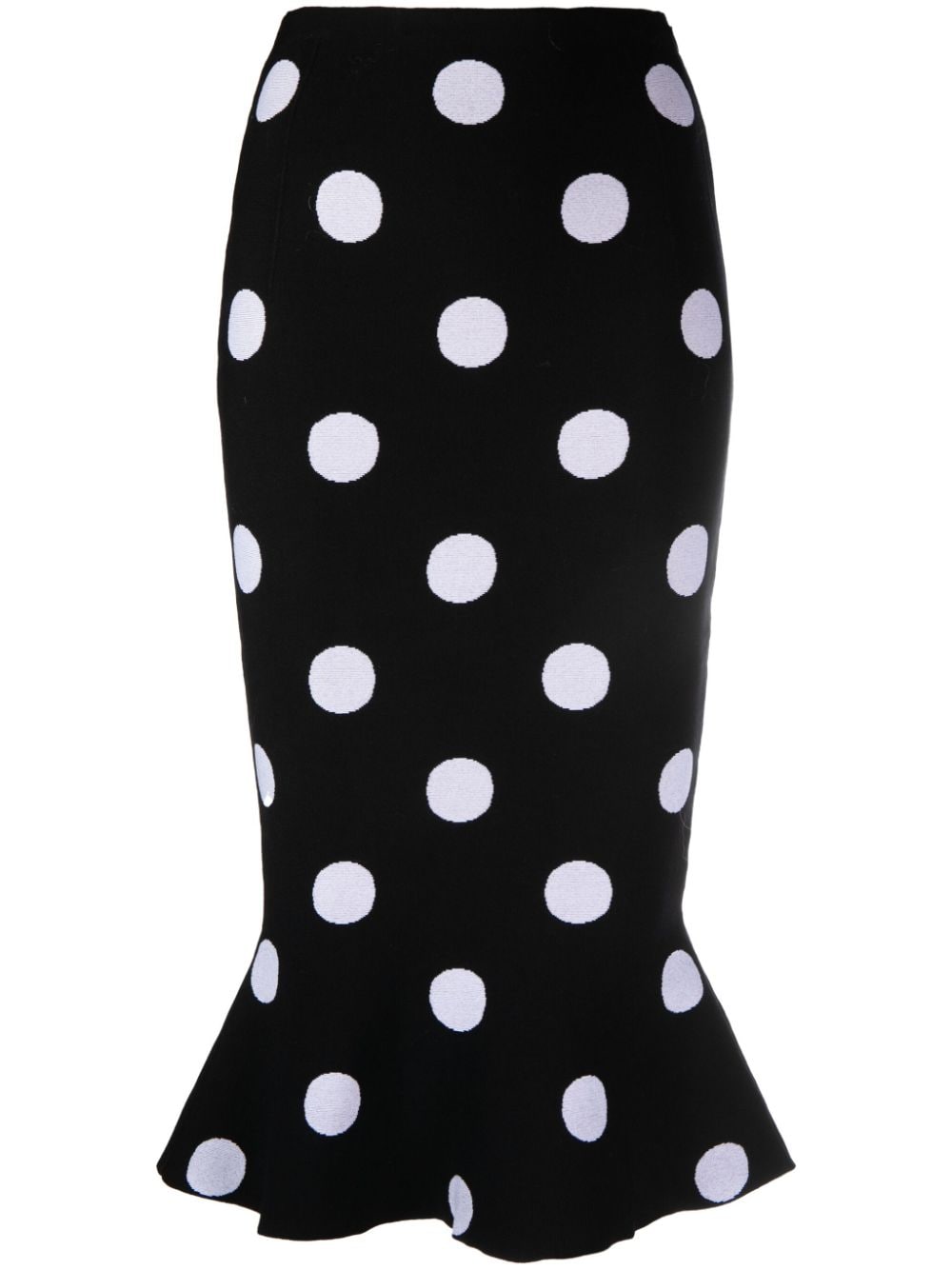 Marni Midirock mit Polka Dots - Schwarz von Marni