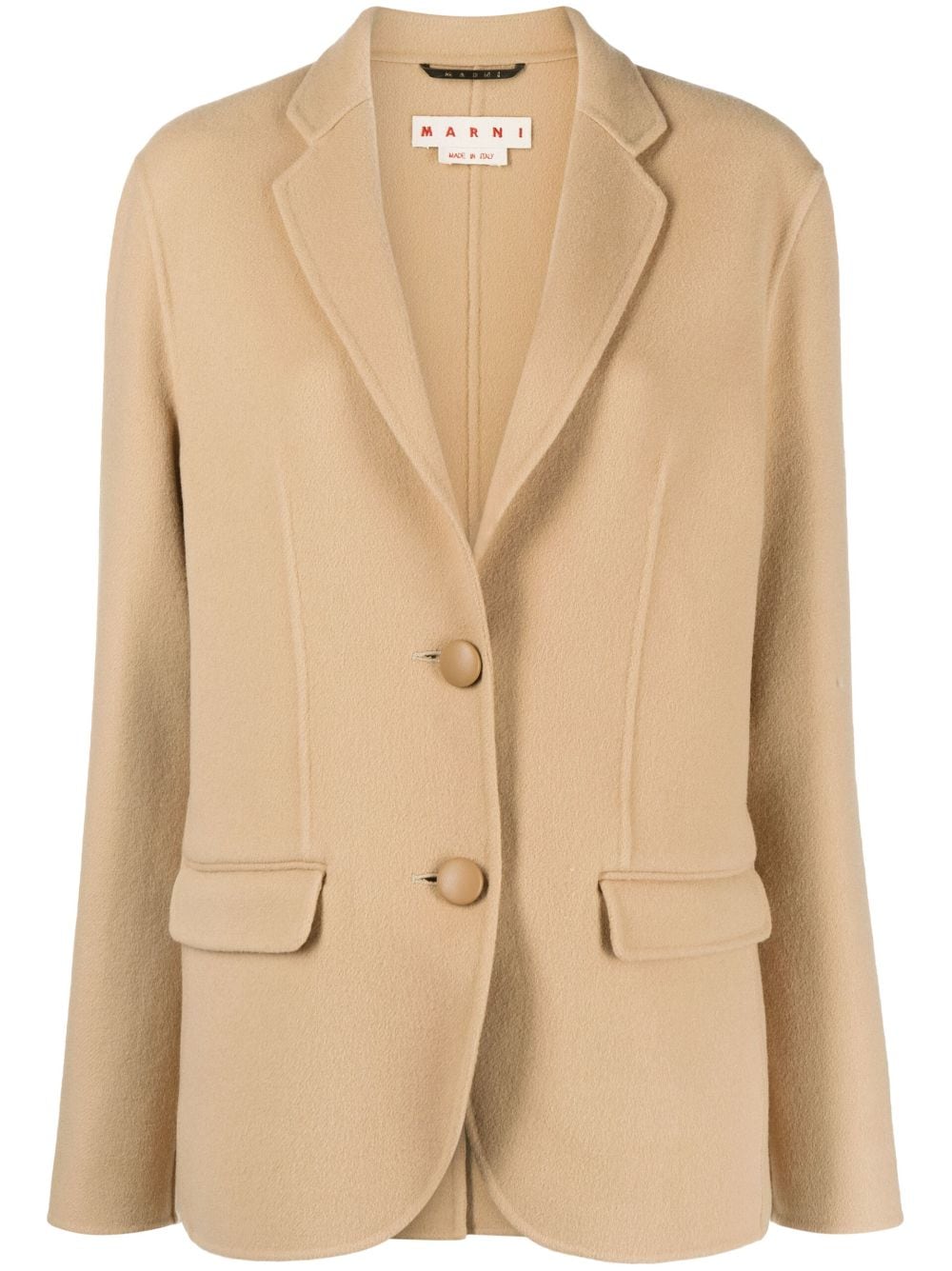 Marni Einreihiger Blazer - Nude von Marni