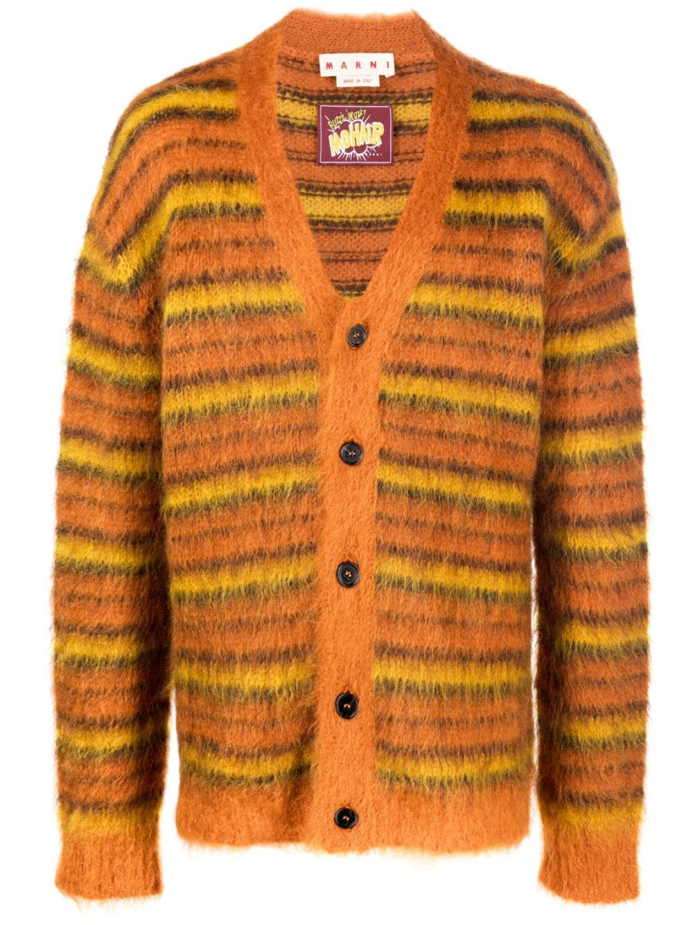 Marni Gestreifter Cardigan - Orange von Marni