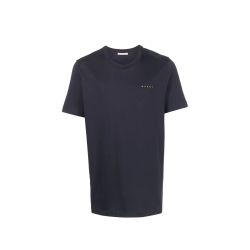 Schwarzes Marni Logo Baumwoll-t-shirt Für Herren von Marni