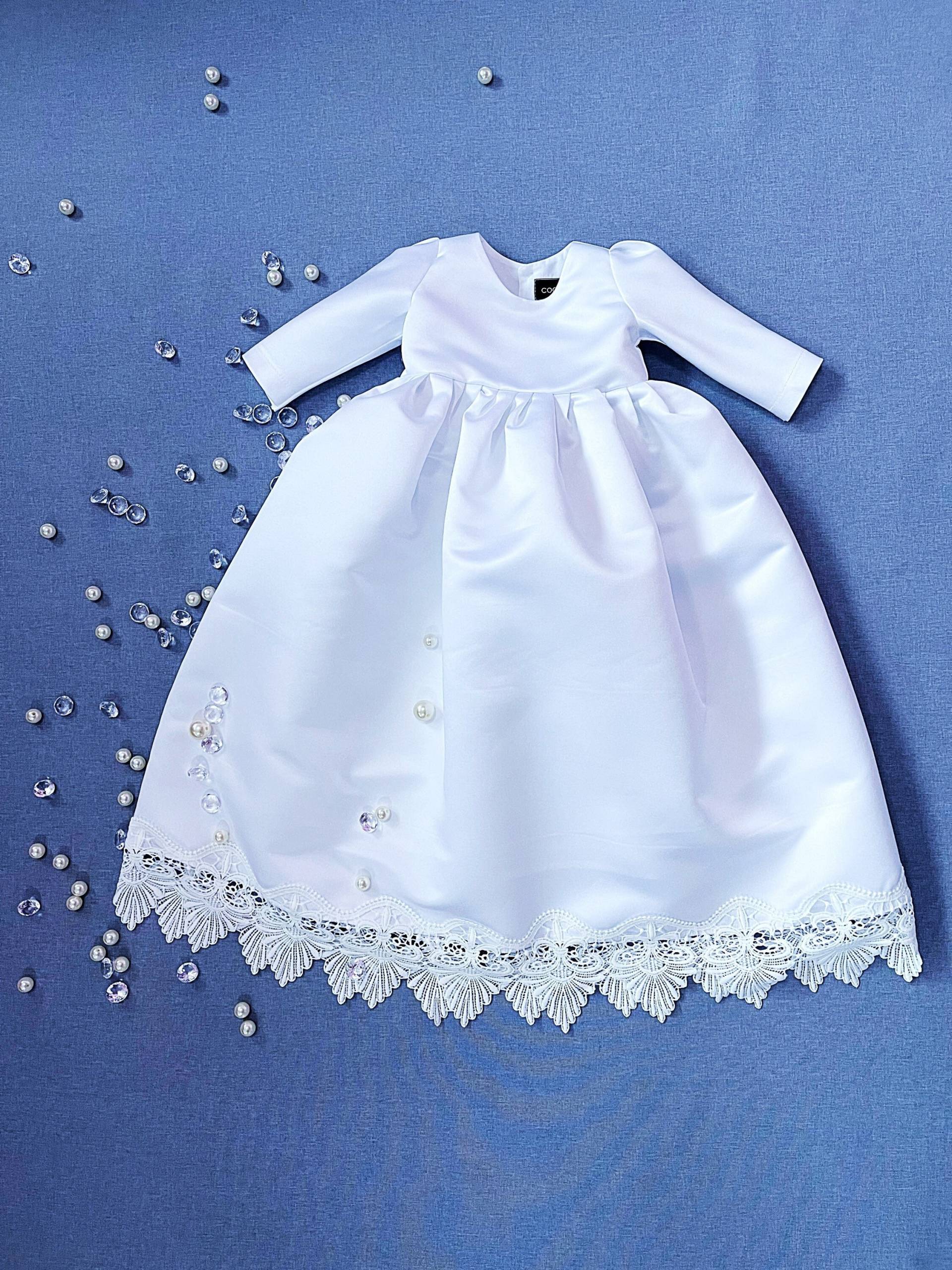 Vasilisa Weiß Taufkleid, Taufkleid Spitze Baby Mädchen Segenskleid Vasilisa Weiß Taufkleid, Taufkleid Spitze Baby Mädchen Segenskleid von MarougeCollection