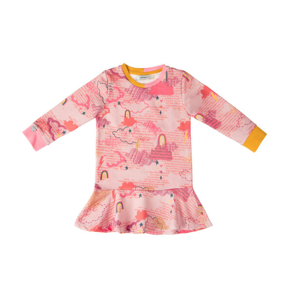 Marraine Kids Sweatkleid mit Alloverdruck Rainbowstar von Marraine Kids