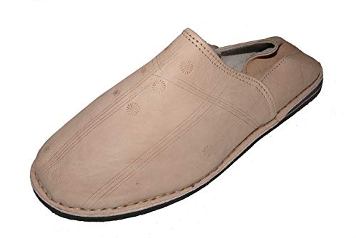 Marrakech Accessoires , Herren-Hausschuhe, beige, 44 EU von Marrakech Accessoires