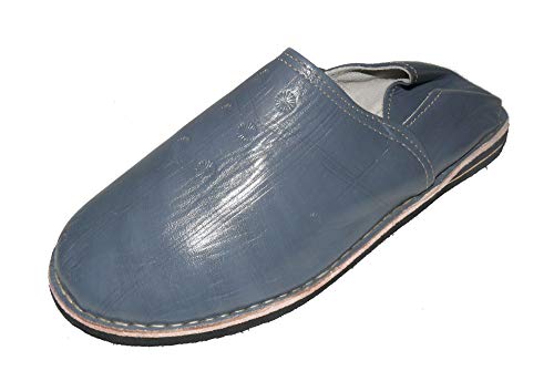 Marrakech Accessoires Orientalische Leder Schuhe Babouche Pantoffeln Hausschuhe Slipper Herren/Damen/Unisex, Schuhgrösse:48 von Marrakech Accessoires