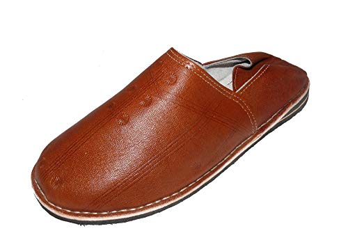 Marrakech Accessoires Orientalische Leder Schuhe Pantoffeln Hausschuh Slipper - Herren/Damen/Unisex - 905586-0012, Schuhgrösse:44 von Marrakech Accessoires