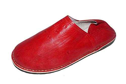 Marrakech Accessoires Orientalische Leder Schuhe Pantoffeln Hausschuh Slipper - Herren/Damen/Unisex - 905586-0015, Schuhgrösse:48 von Marrakech Accessoires