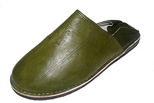 Marrakech Accessoires Orientalische Leder Schuhe Babouche Pantoffeln Hausschuhe Slipper Herren/Damen/Unisex, Schuhgrösse:44 von Marrakech Accessoires