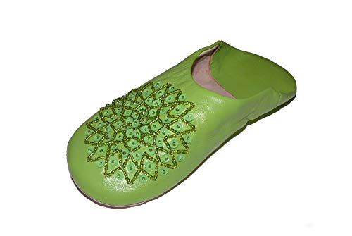 Marrakech Accessoires Orientalische Schuhe Babouche Hausschuhe Pantoffel Slipper aus Marokko - Damen - 905363-0040, Schuhgrösse:39 von Marrakech Accessoires