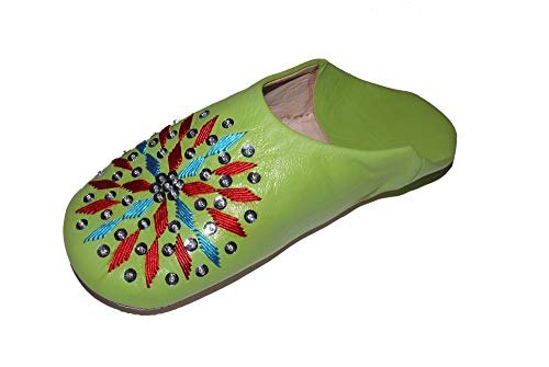 Marrakech Accessoires Orientalische Schuhe Babouche Hausschuhe Pantoffel Slipper aus Marokko - Damen - 905585-0015, Schuhgrösse:40 von Marrakech Accessoires