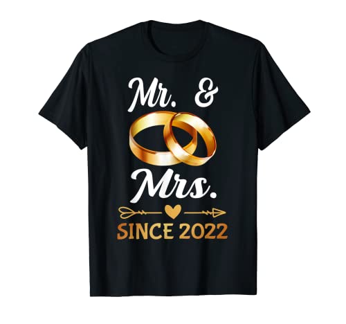 Ehering für Paare, Jahrestag, Mr. & Mrs. seit 2022 T-Shirt von Marriage Anniversary Husband Wife Forever Ring