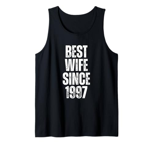 Beste Frau seit 1997 Vintage Hochzeitstag für sie Tank Top Beste Frau seit 1997 Vintage Hochzeitstag für sie Tank Top von Verheiratete Leute Merch