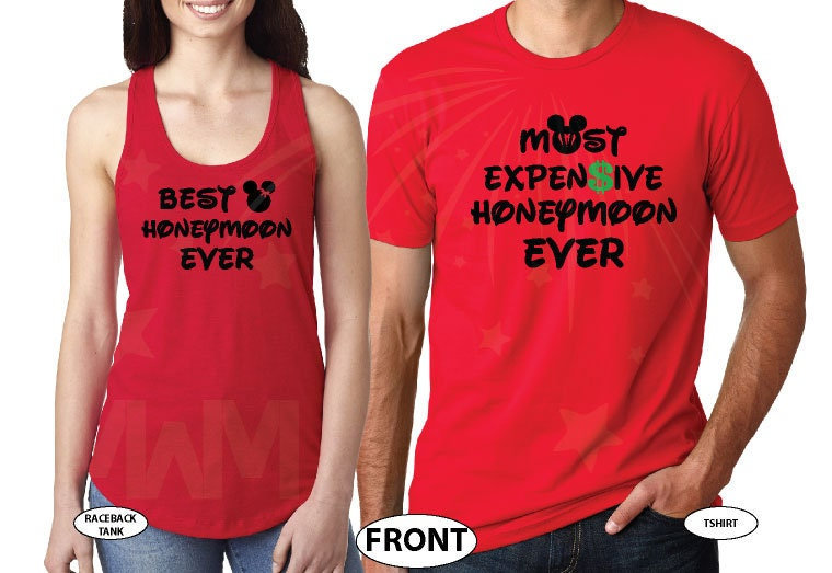 Beste Flitterwochen Je Teuerste Mond Passende Paare Hemden Dollarzeichen Mickey Und Minnie Mouse Braut Bräutigam Zu Sein Beste Flitterwochen Je Teuerste Mond Passende Paare Hemden Dollarzeichen Mickey Und Minnie Mouse Braut Bräutigam Zu Sein von MarriedWithMickeyTee