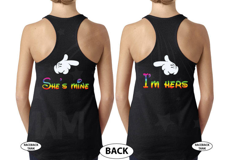 Lgbt-Lesben Passenden Kleid Sie Ist Mine Und Ich Bin Ihre Regenbogen Flagge Farben Gay Wie Die Hölle Gleichgeschlechtlichen Beziehung Ehe von MarriedWithMickeyTee