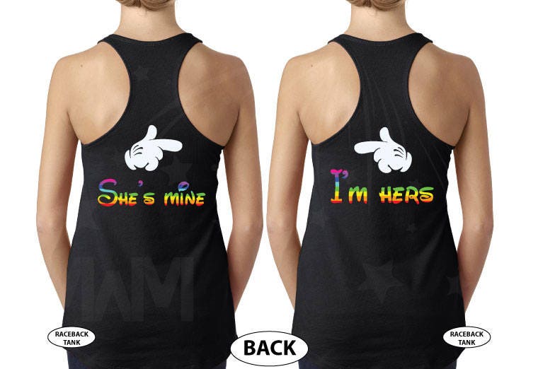 Lgbt-Lesben Passenden Kleid Sie Ist Mine Und Ich Bin Ihre Regenbogen Flagge Farben Gay Wie Die Hölle Gleichgeschlechtlichen Beziehung Ehe von MarriedWithMickeyTee