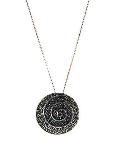 Halskette Silber Granulat rund Spirale Poliertes Silber von Marrocu Gioielli