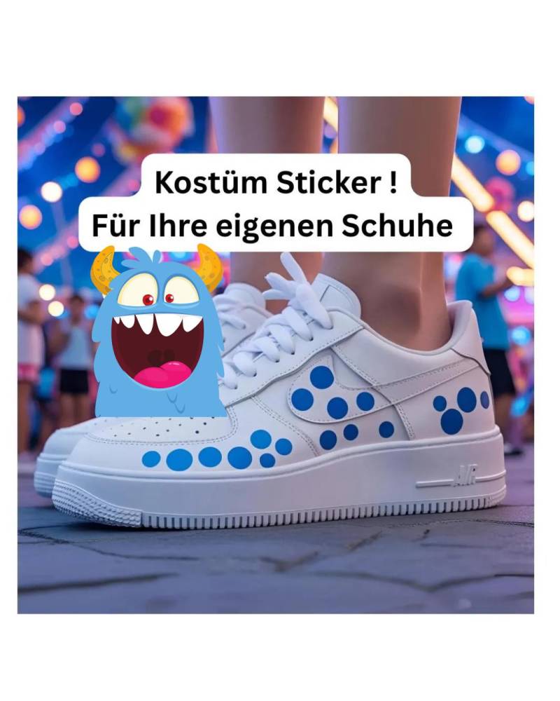Karneval Deko Sticker Fasching Accessoires Bunt Punkte Clown Rut Und Wieß Köln von MarryandMorebyM