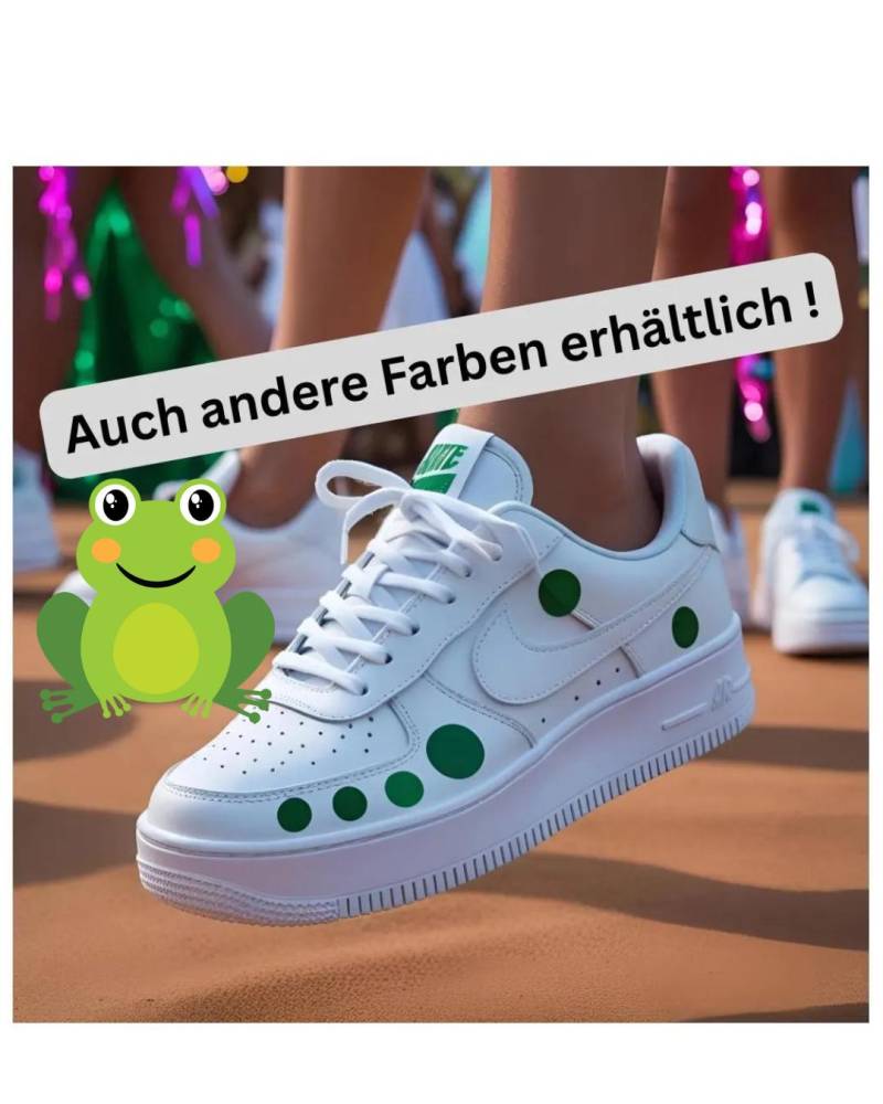 Karneval Deko Sticker Frosch Fasching Accessoires Bunt Punkte Clown Rut Und Wieß Köln von MarryandMorebyM