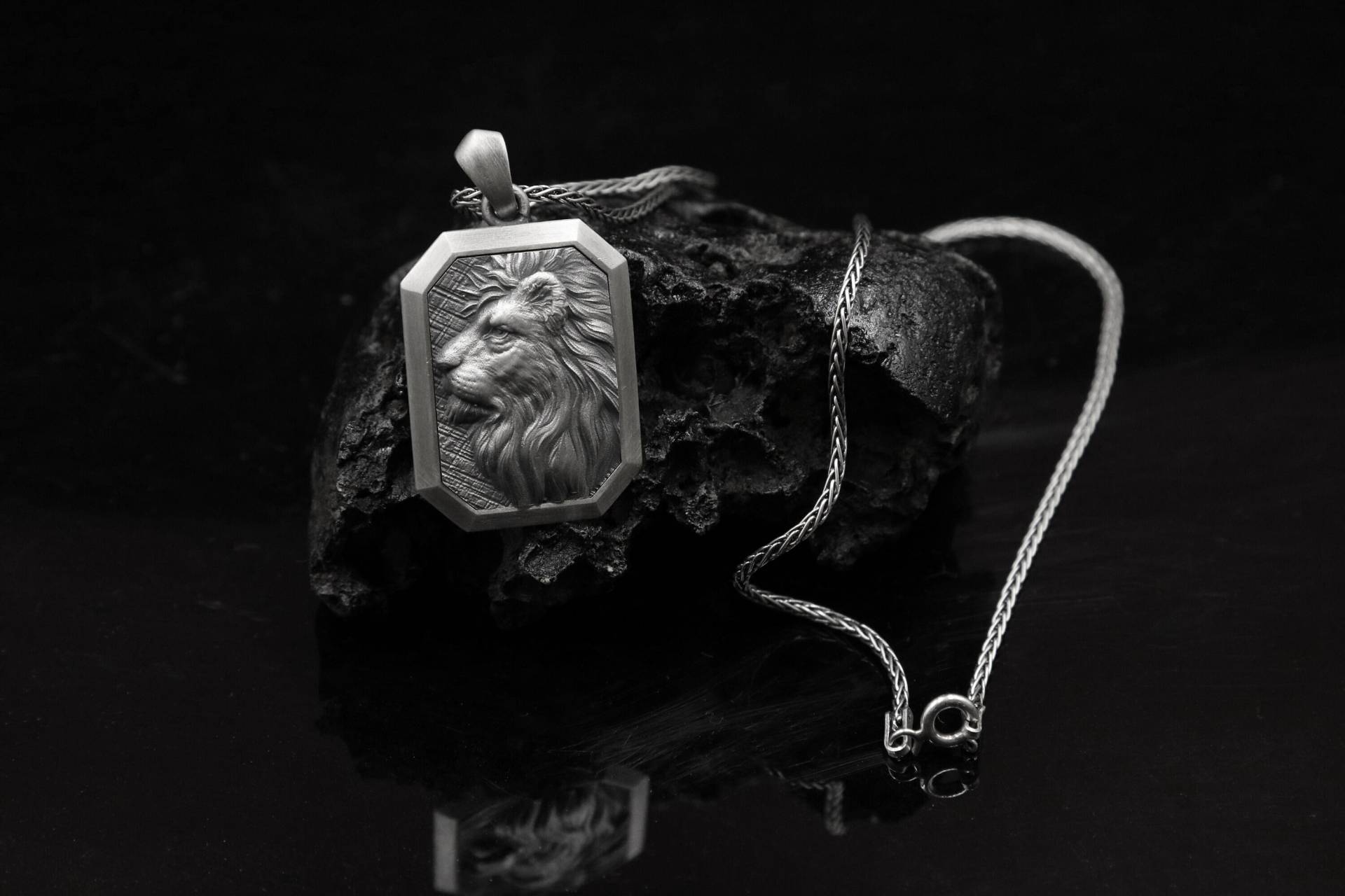 Silber Maned Lion Halskette |Elden Ring Schmuck |sterling Anhänger Für Männer | Spirit Animal Geschenk Ihn Geburtstag & Weihnachten von MarsJewelryGifts