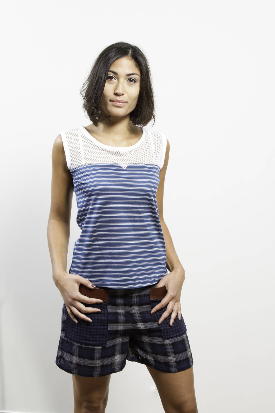 Weißes Matrosen - Und Netz-Tanktop Weißes Matrosen - Und Netz-Tanktop von MarsLovesHer