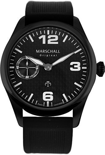 Marschall Original Herren Armbanduhr I Pilota Negro GT I Piloten-Funkuhr mit schwarzem Silikonarmband I Luminiszierende Zeiger I Modern und leistungsstark Marschall Original Herren Armbanduhr I Pilota Negro GT I Piloten-Funkuhr mit schwarzem Silikonarmband I Luminiszierende Zeiger I Modern und leistungsstark von Marschall Original