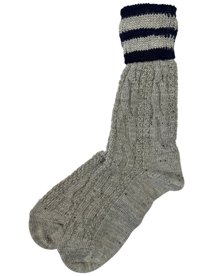 Marschall Trachten Socken Trachten Umschlagsocken mit Bündchen Zopfmuster - von Marschall Trachten