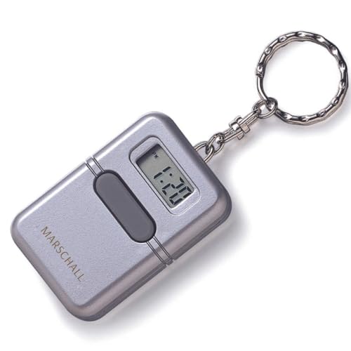 Marschall Deutsch sprechende Uhr als Schlüsselanhänger I 1107M I Stündliche Zeitansage I Wecker I Großer Lautsprecher I Perfekt für Senioren, Blinde und Demenzkranke von Marschall