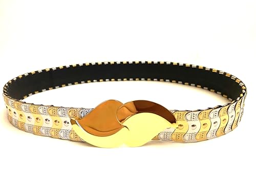 Marshal Metallgürtel, modisch, metallisch, Meerjungfrauenschuppe, Stretch-Taillengürtel, Zweifarbig, M-L Marshal Metallgürtel, modisch, metallisch, Meerjungfrauenschuppe, Stretch-Taillengürtel, Zweifarbig, M-L von Marshal Metal Manufactory LTD.