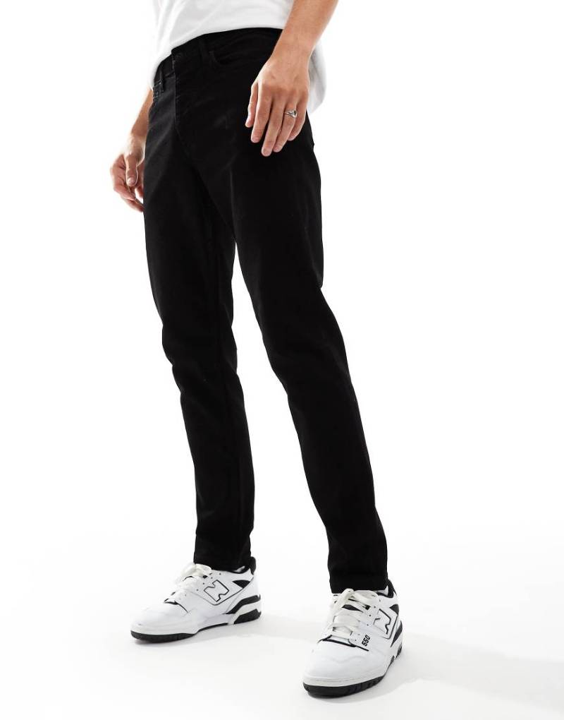 Marshall Artist - Enge Jeans in überfärbtem Schwarz von Marshall Artist