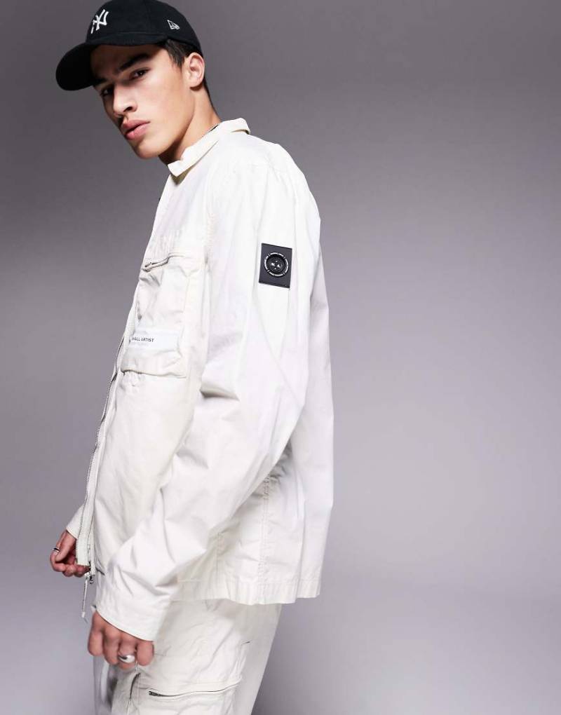 Marshall Artist - Seafield - Utility-Hemdjacke in Cremeweiß, Kombiteil-Neutral von Marshall Artist