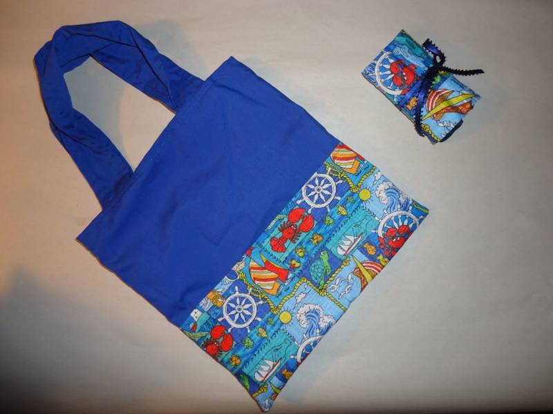 Boys Under The Ocean Stoffbeutel Mit Vortasche Und Passender Buntstifterolle von Marshaslilcraftpatch