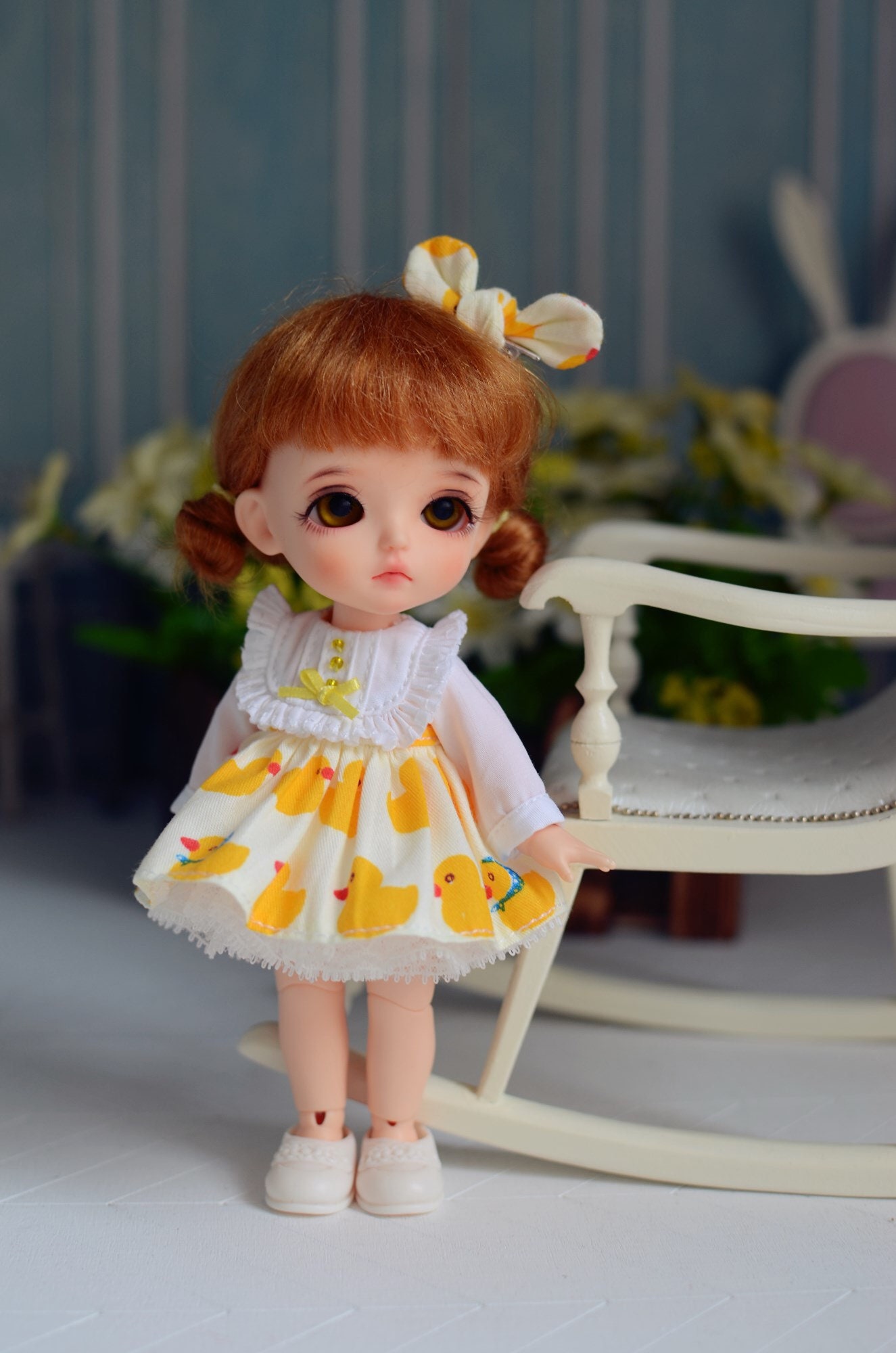 Lati Yellow/Luts Body Outfit, Handgefertigtes Gelb Kleid von MarshmallowHouse