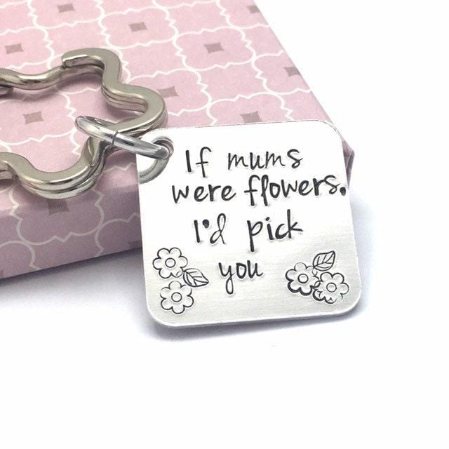 Handgestempelter Schlüsselanhänger, Geschenk Der Tochter Und Des Sohnes, Personalisierter Mutter von MarthaAndBoo