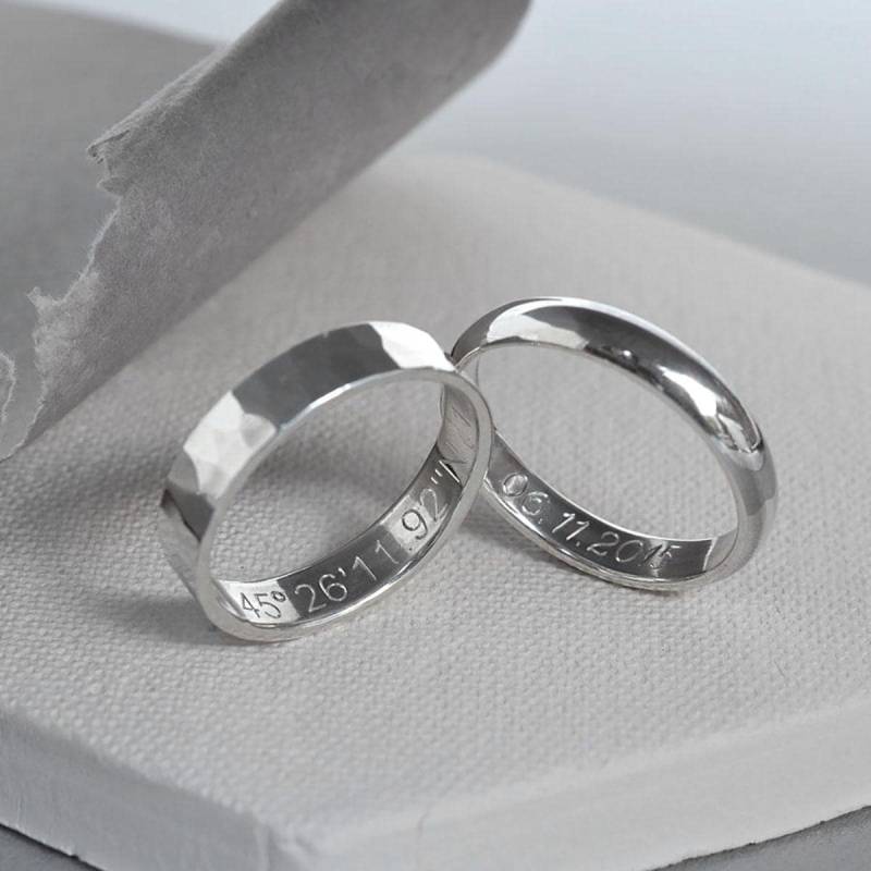 Die Sterling Silber 4 Mm Geheimbotschaft Ring von MarthaJacksonSilver