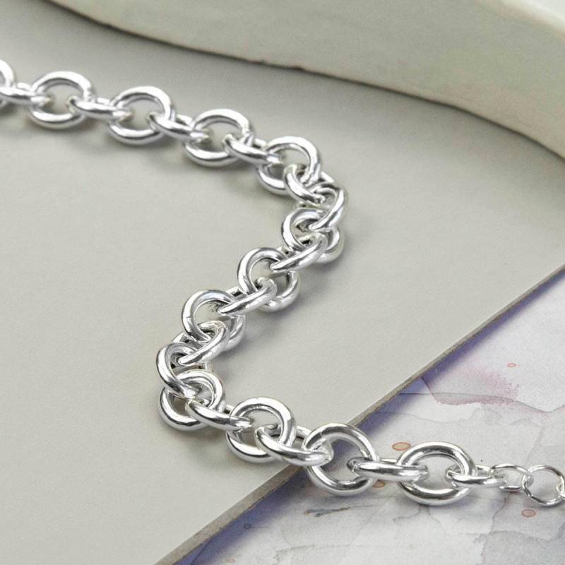 Erbsen Link Armband Aus Sterling Silber von MarthaJacksonSilver