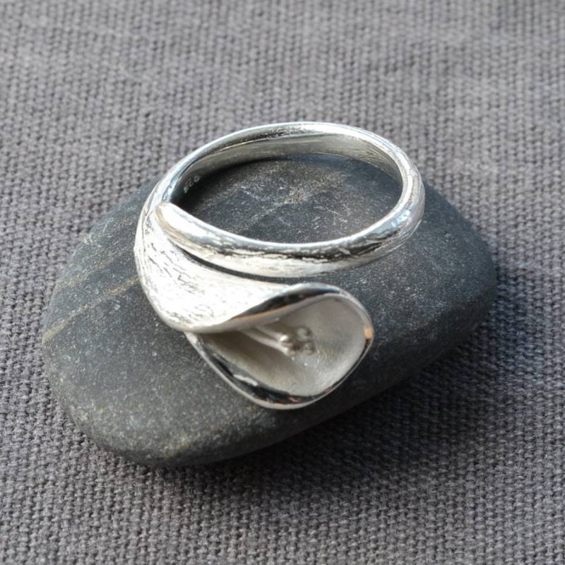 sterling Silber Calla Ring von MarthaJacksonSilver