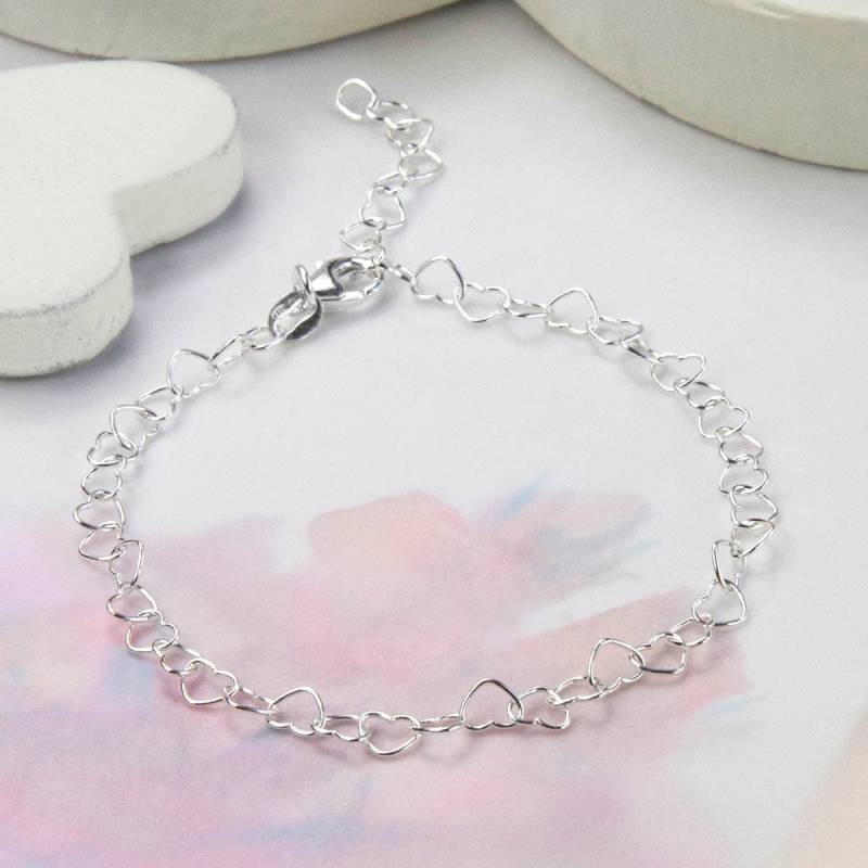sterling Silber Herz Armband von MarthaJacksonSilver