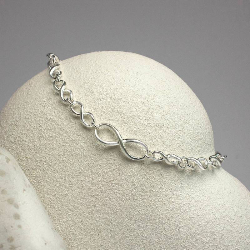 sterling Silber Infinity Armband von MarthaJacksonSilver