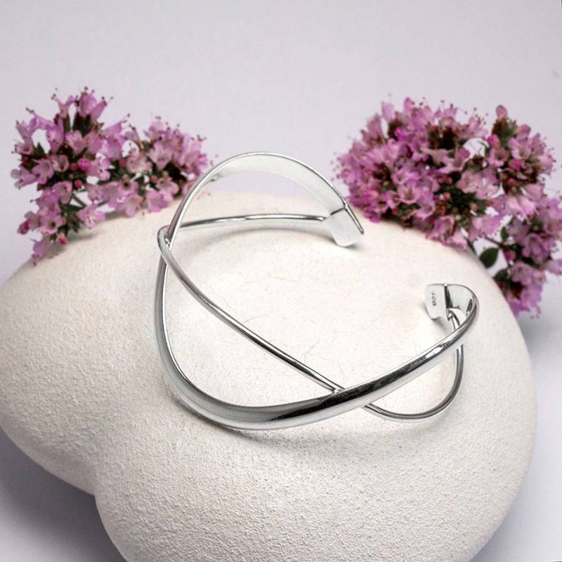 sterling Silber Infinity Armreif von MarthaJacksonSilver