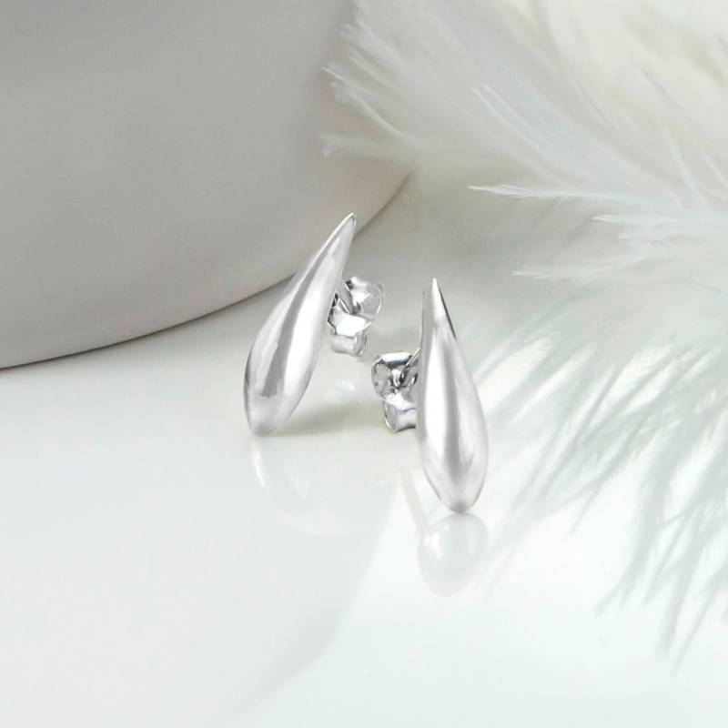 sterling Silber Teardrop Ohrstecker von MarthaJacksonSilver