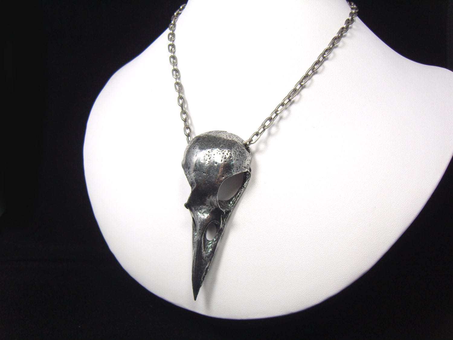 Crow Skull Halskette. Vogelschädel. Dbsn von MarthaRotten