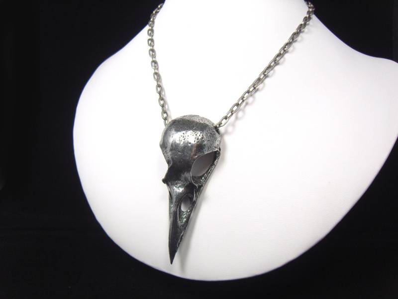 Crow Skull Halskette. Vogelschädel. Dbsn von MarthaRotten