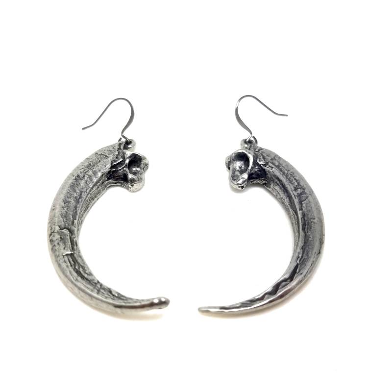 Goldene Adlerkralle Ohrdrähte. Adlerkrallen Ohrringe. Kralle. Steinadler. Klaue Abgefahren. Brisuren von MarthaRotten