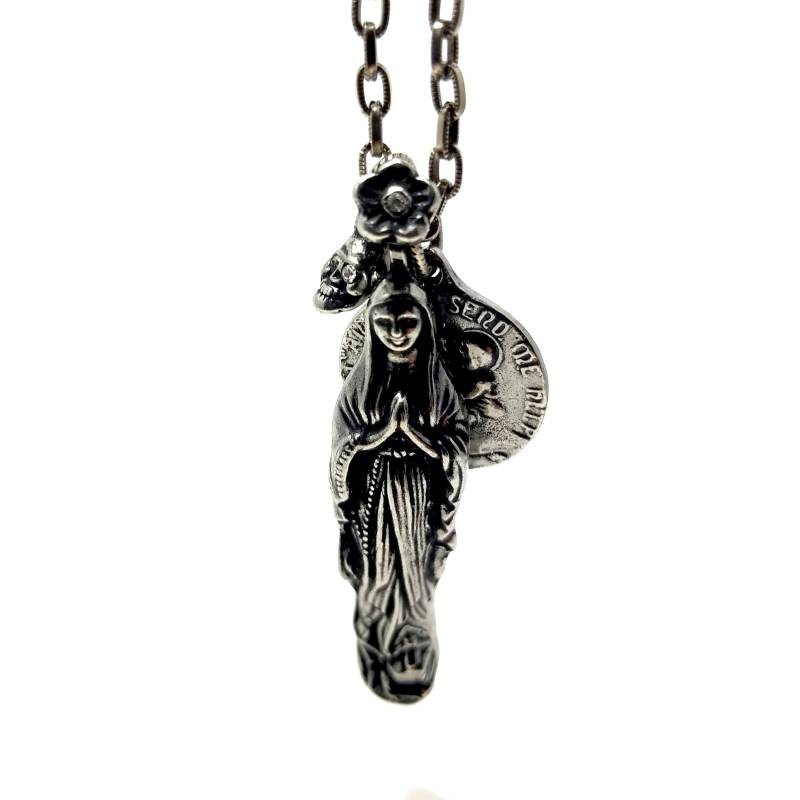 Jungfrau Maria Halskette. Religiöse Bettelkette. Heilige Mutter. Unsere Dame. Madonna. Mcn von MarthaRotten