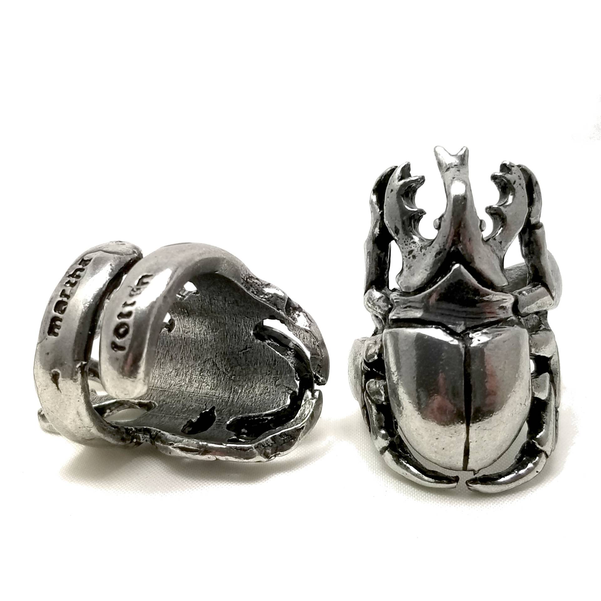 Käfer Ring. Skarabäus-Schmuck von MarthaRotten