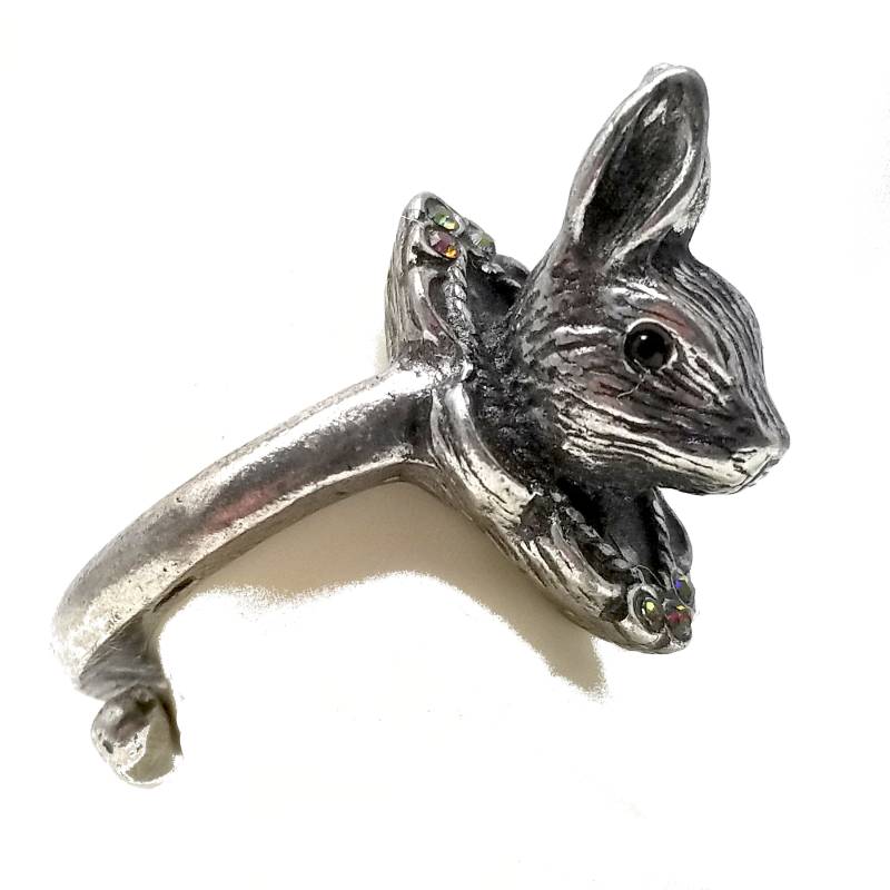 Kaninchen-Ring Montiert. Kaninchen Schmuck von MarthaRotten
