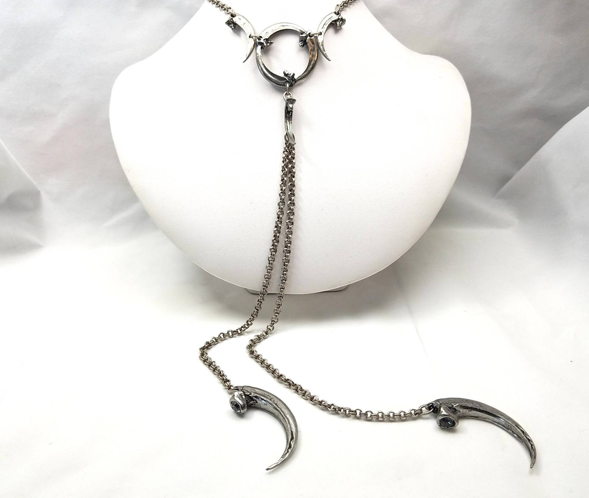 Lange Raben & Steinadlerklauen Halskette. Krallen Schmuck. Dcn von MarthaRotten