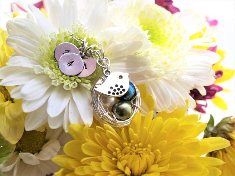 Personalisierte Geburtsstein Vogel Nest Kette | Vogelnest Schmuck Initial Schmuck Mutter Halskette Geschenk Für Mama Personalisierte Geburtsstein Vogel Nest Kette | Vogelnest Schmuck Initial Schmuck Mutter Halskette Geschenk Für Mama von MarthaStudioDesigns